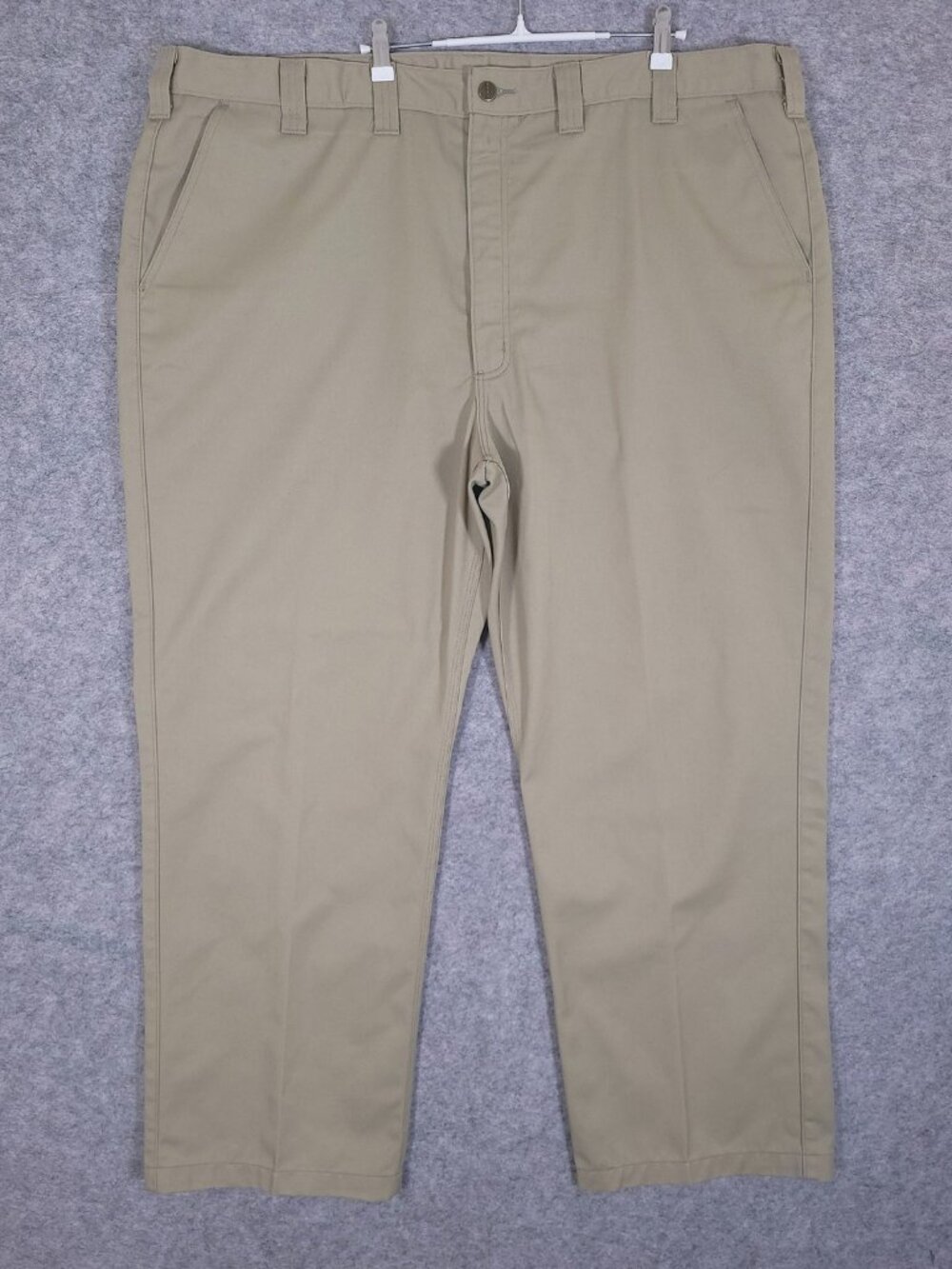 Carhartt B290 Relaxed Fit Twill Pants Tan Khaki 48x32 Workwear Wrinkle Resistant